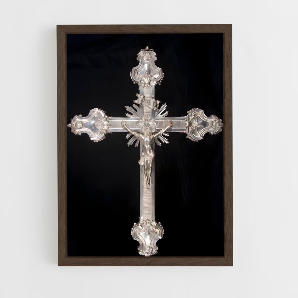 ap-crucifix-4 cadre Bois foncé