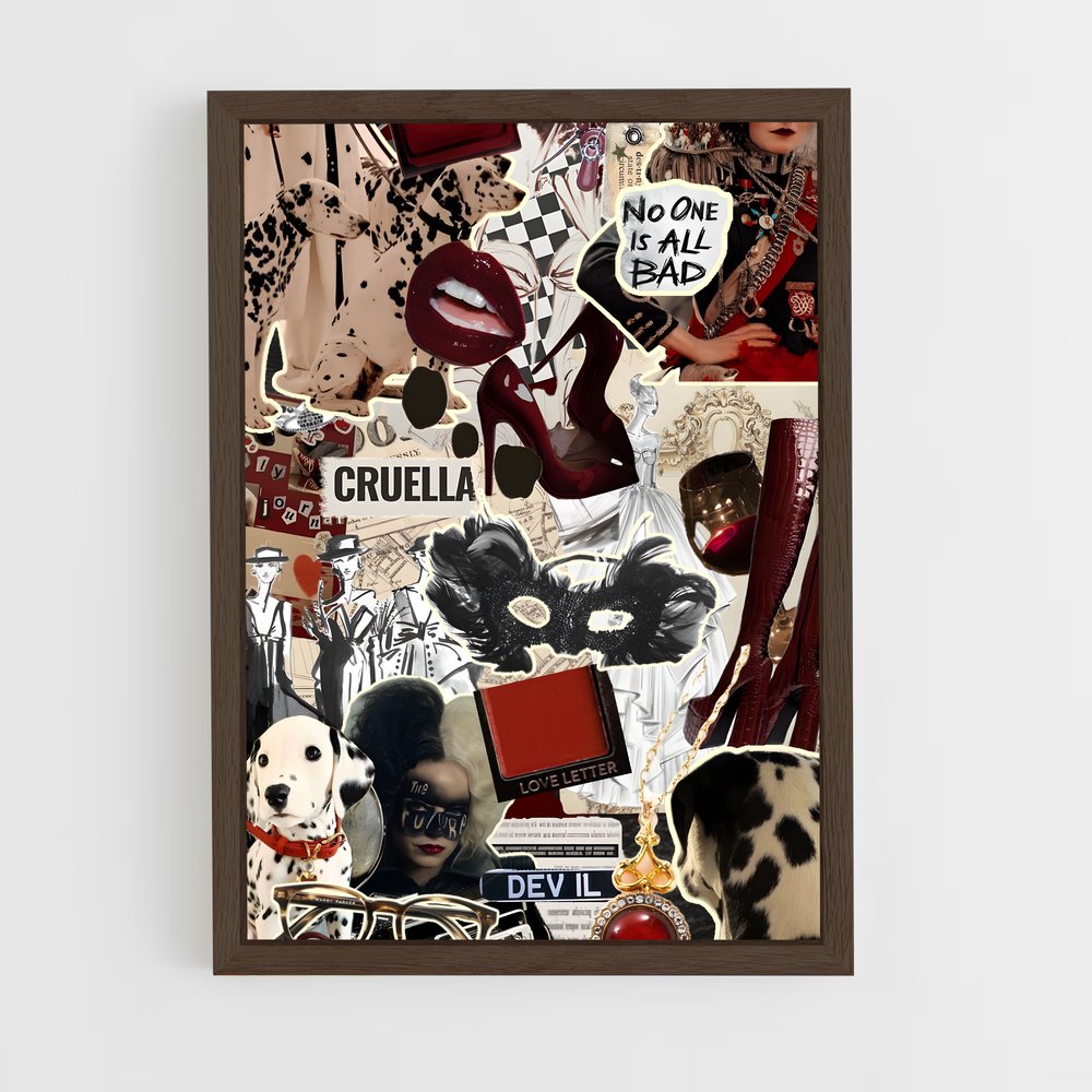 ap-cruella de vil-6 cadre Bois foncé