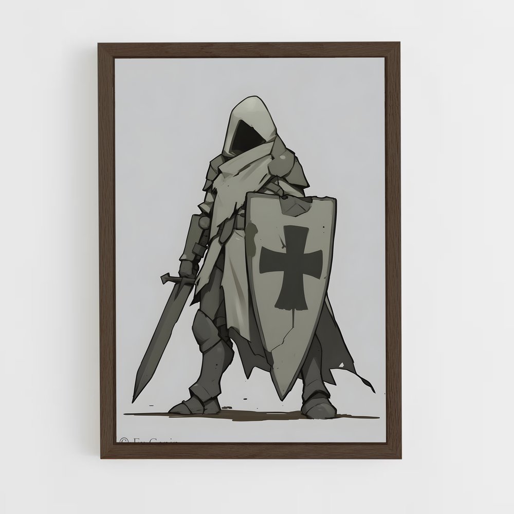 ap-crusader-6 cadre Bois foncé