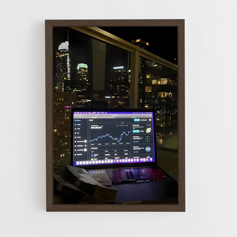 ap-crypto trader-12 cadre Bois foncé