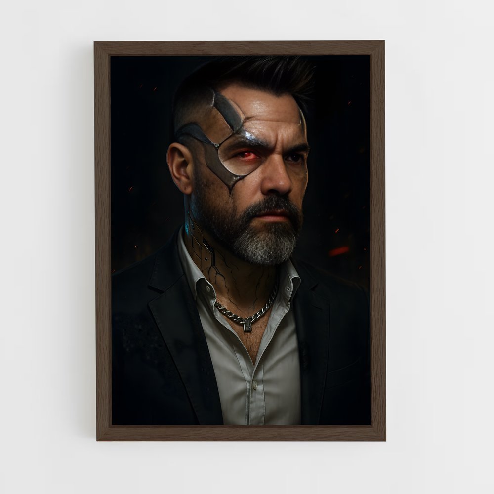 ap-cyberpunk fantasy-5 cadre Bois foncé