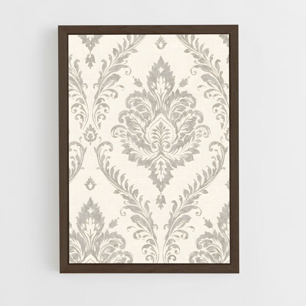 ap-damask-2 cadre Bois foncé