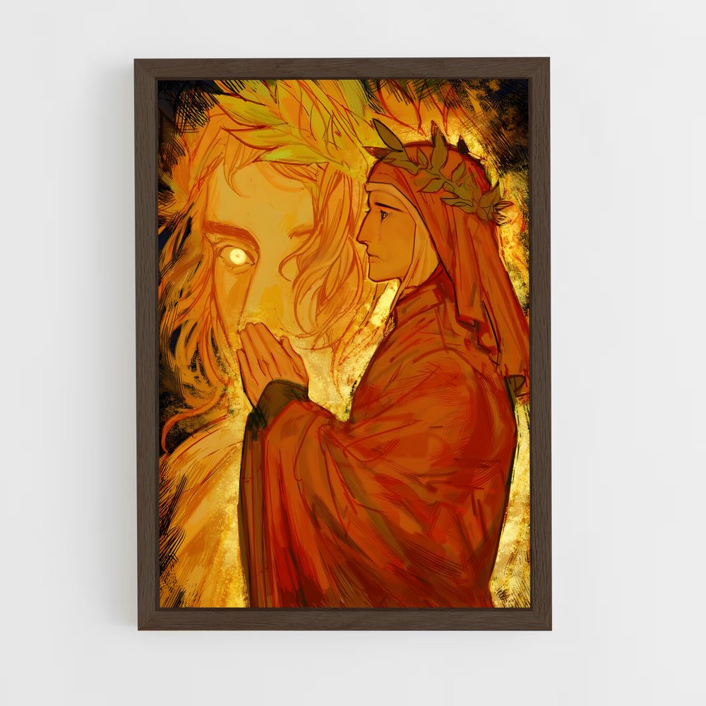 ap-dante alighieri-2 cadre Bois foncé
