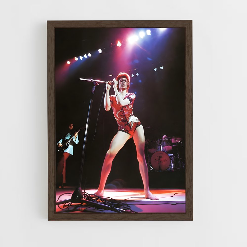 ap-david bowie-3 cadre Bois foncé