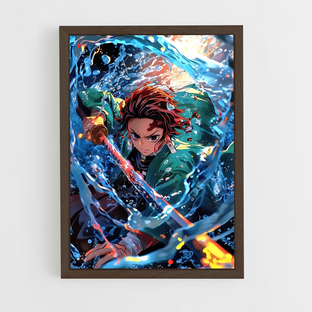 ap-demon slayer-18 cadre Bois foncé