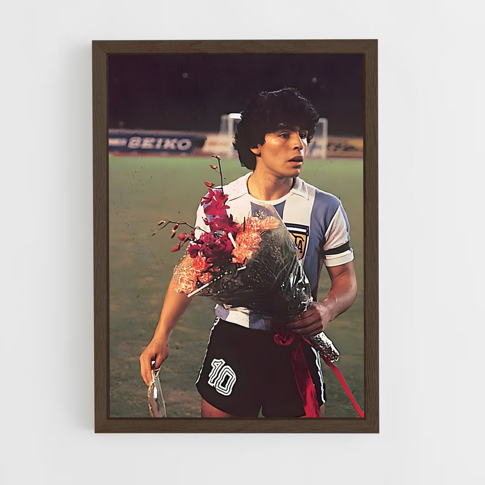 ap-diego maradona-2 cadre Bois foncé