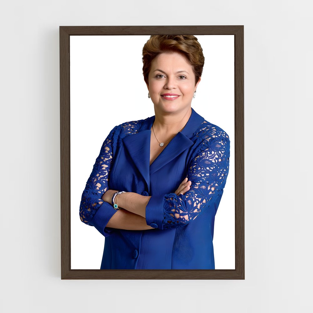 ap-dilma rousseff-1 cadre Bois foncé