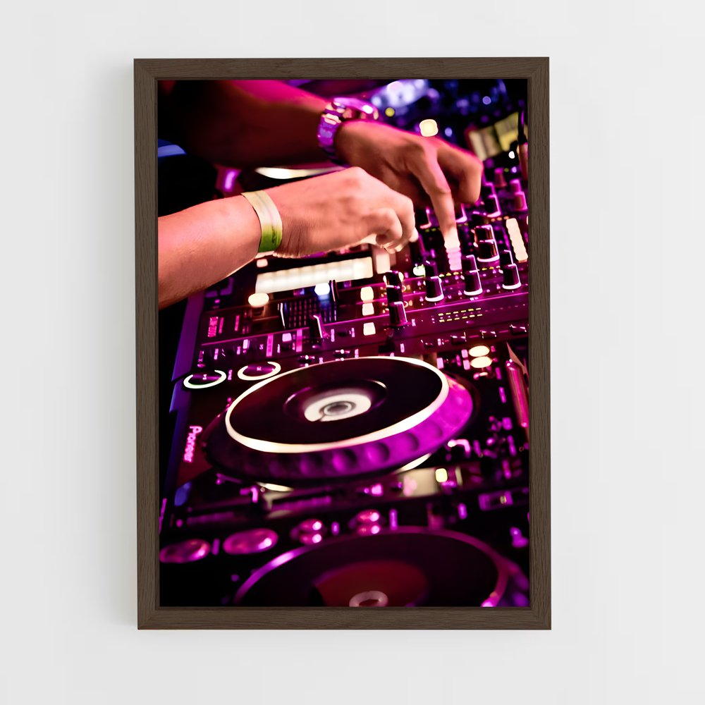 ap-dj turntables-6 cadre Bois foncé