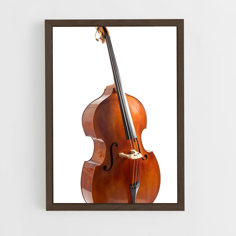 ap-double bass-6 cadre Bois foncé
