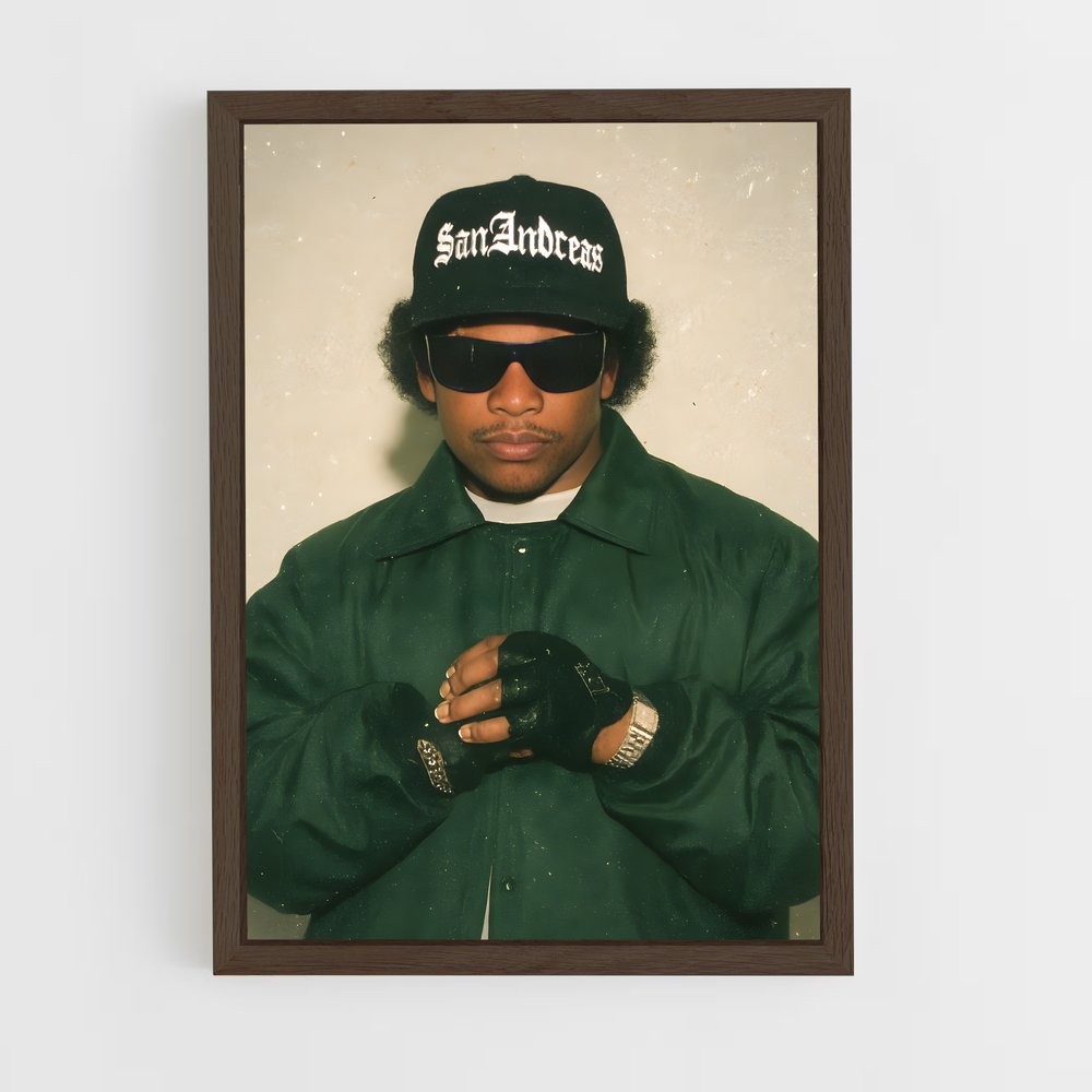 ap-eazy-e-4 cadre Bois foncé