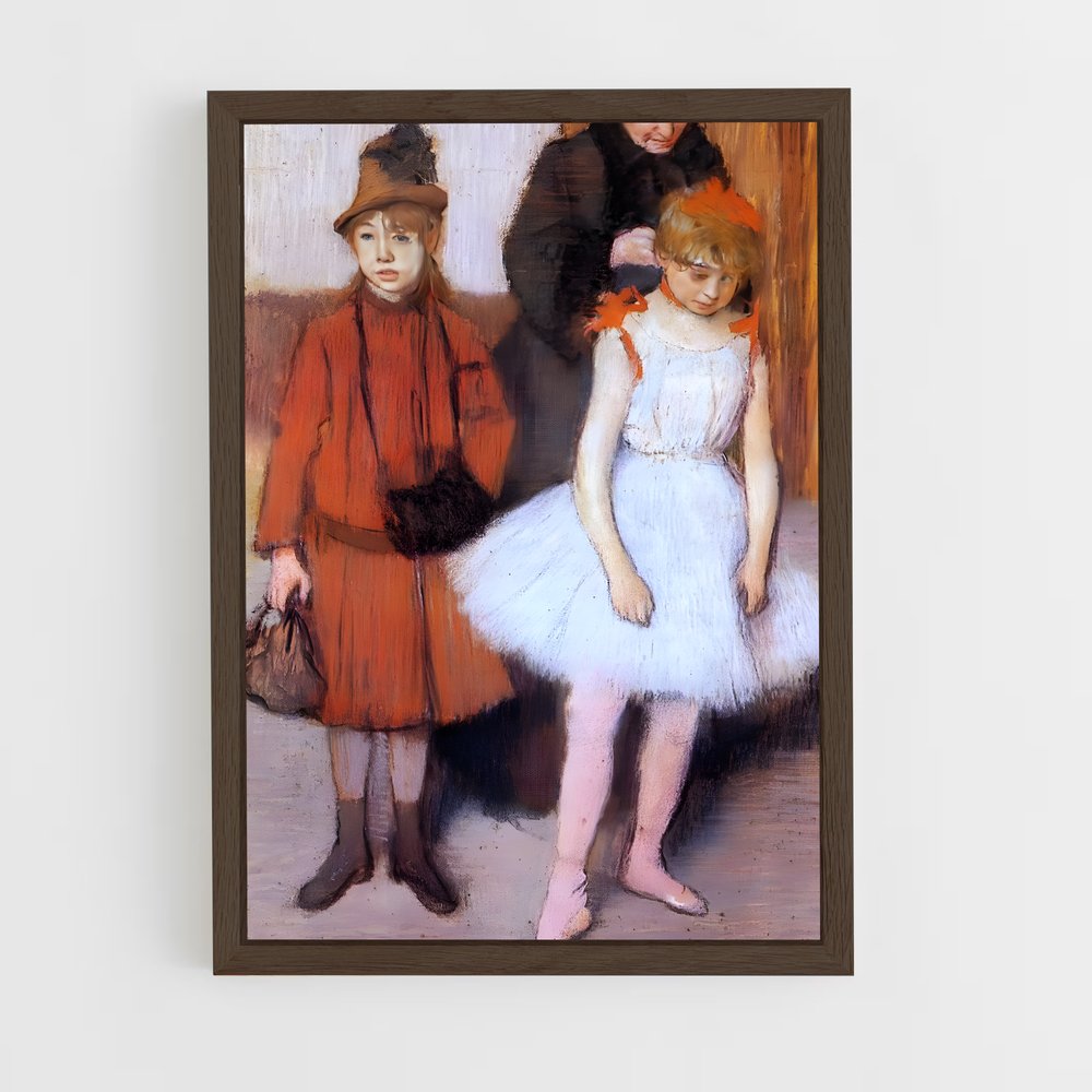 ap-edgar degas-8 cadre Bois foncé