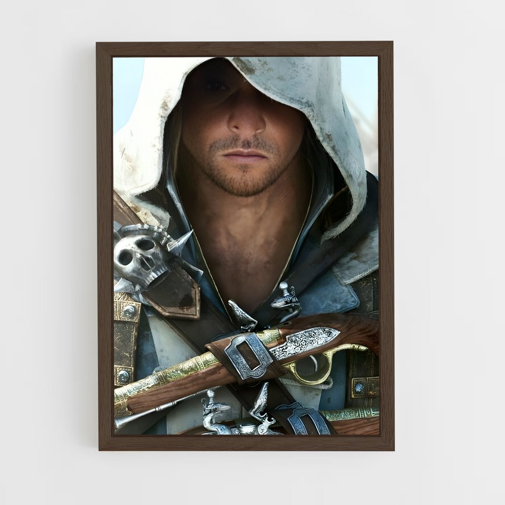 ap-edward kenway-6 cadre Bois foncé