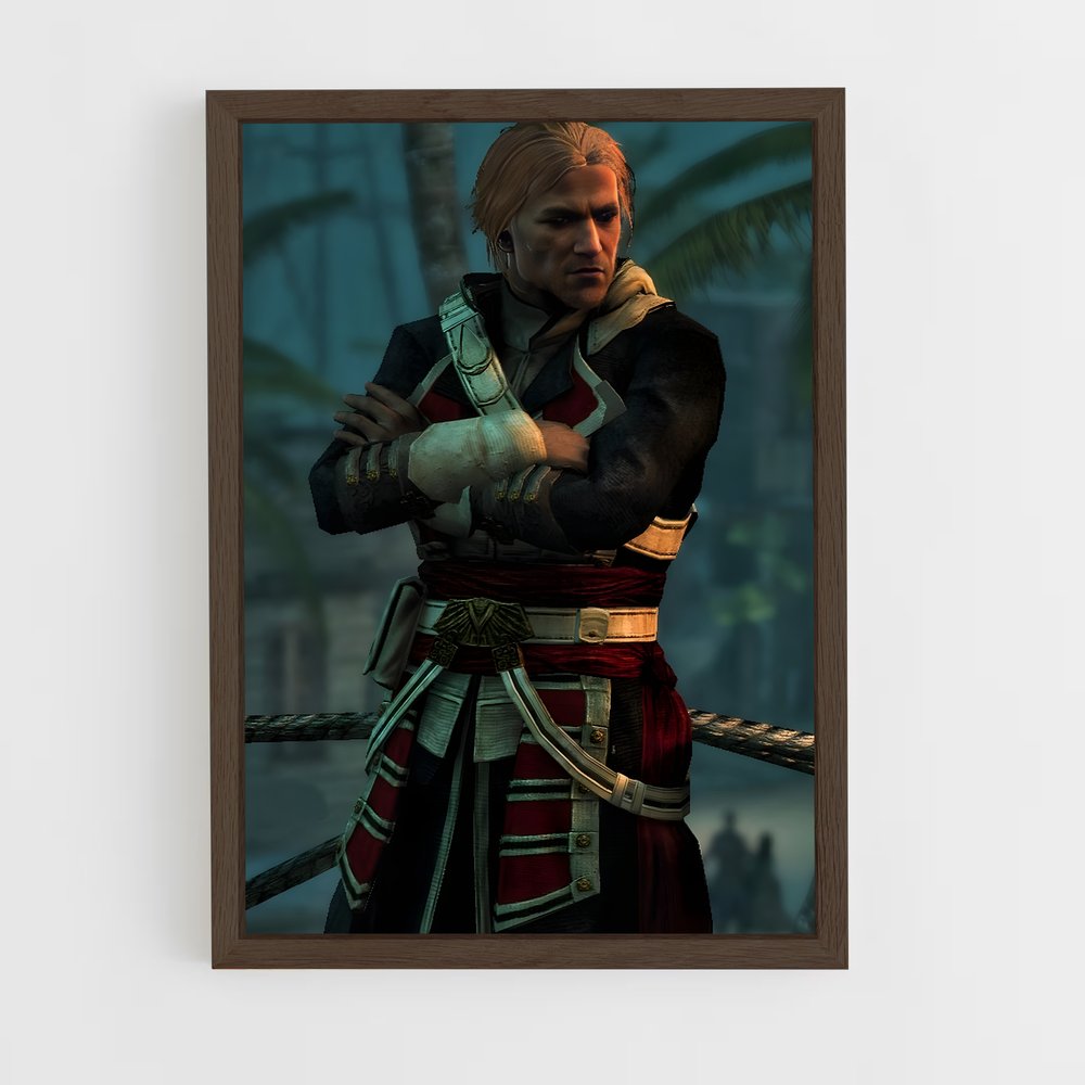 ap-edward kenway-7 cadre Bois foncé