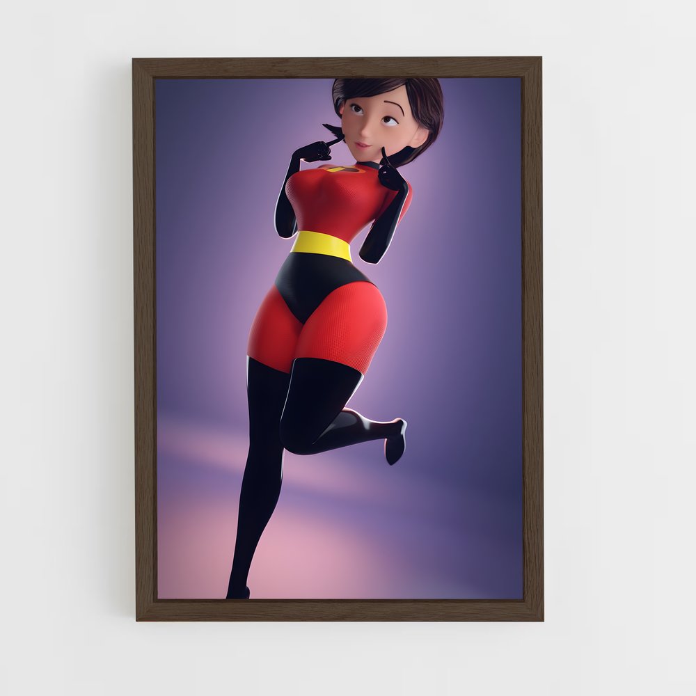 ap-elastigirl-2 cadre Bois foncé