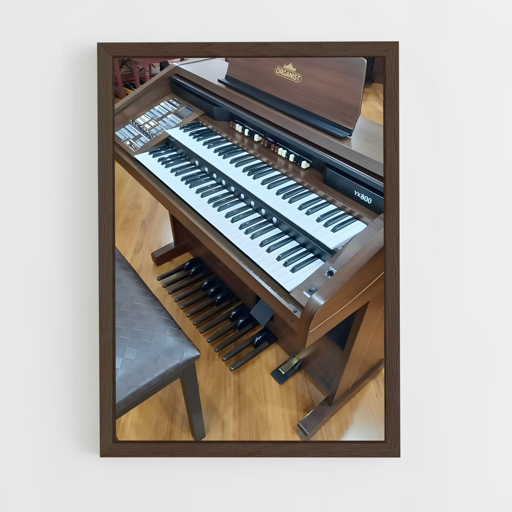 ap-electric organ-3 cadre Bois foncé