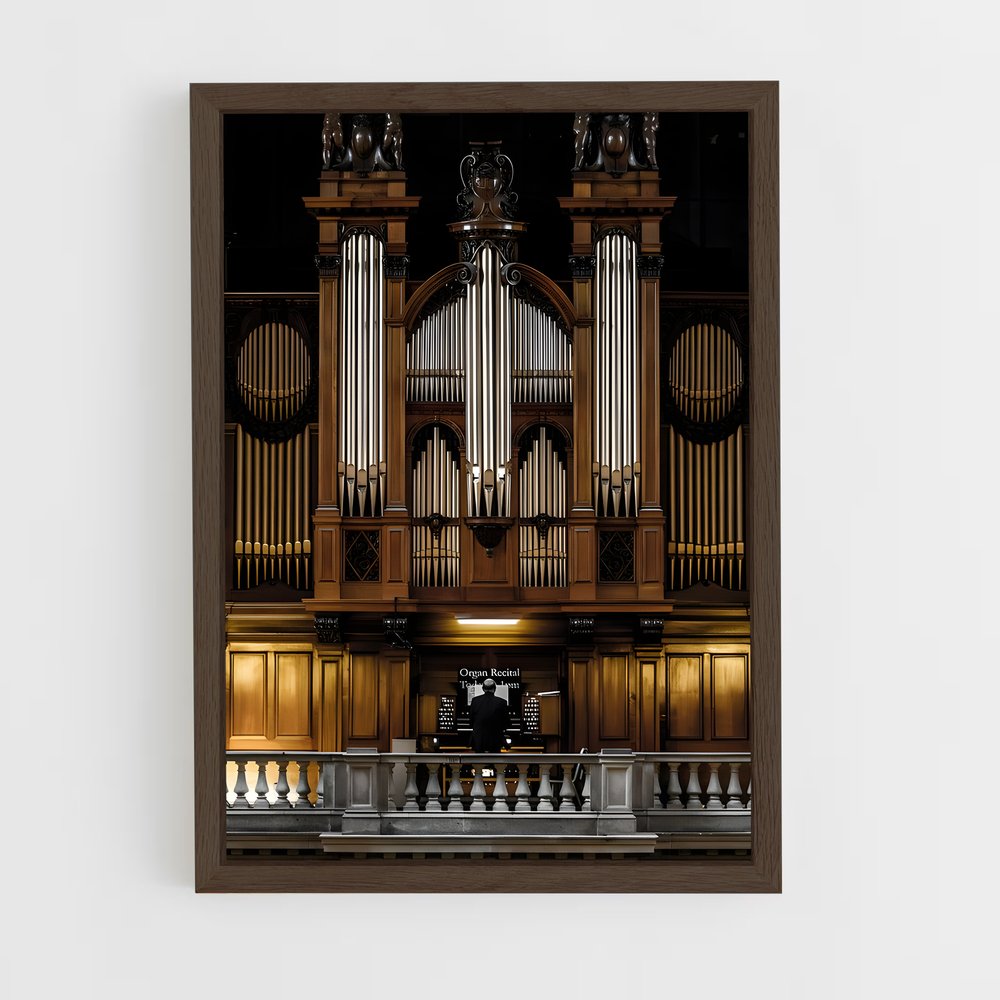 ap-electric organ-5 cadre Bois foncé