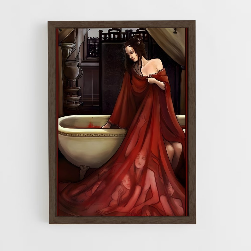 ap-elizabeth bathory-3 cadre Bois foncé