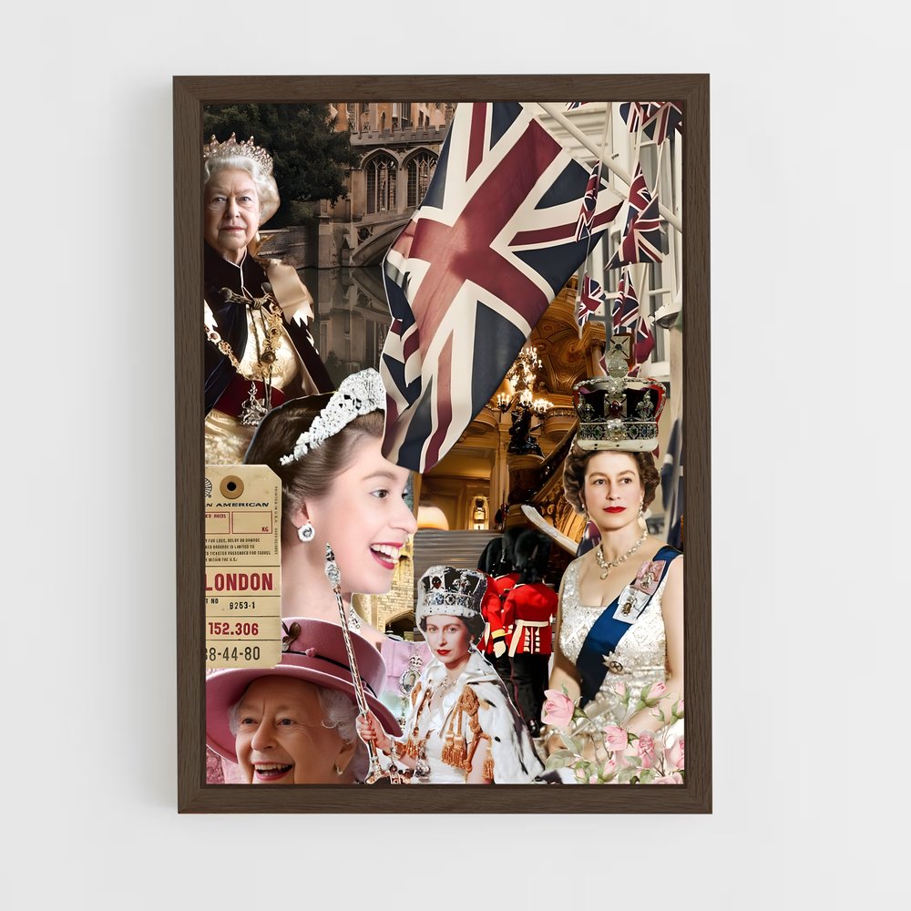 ap-elizabeth i-4 cadre Bois foncé