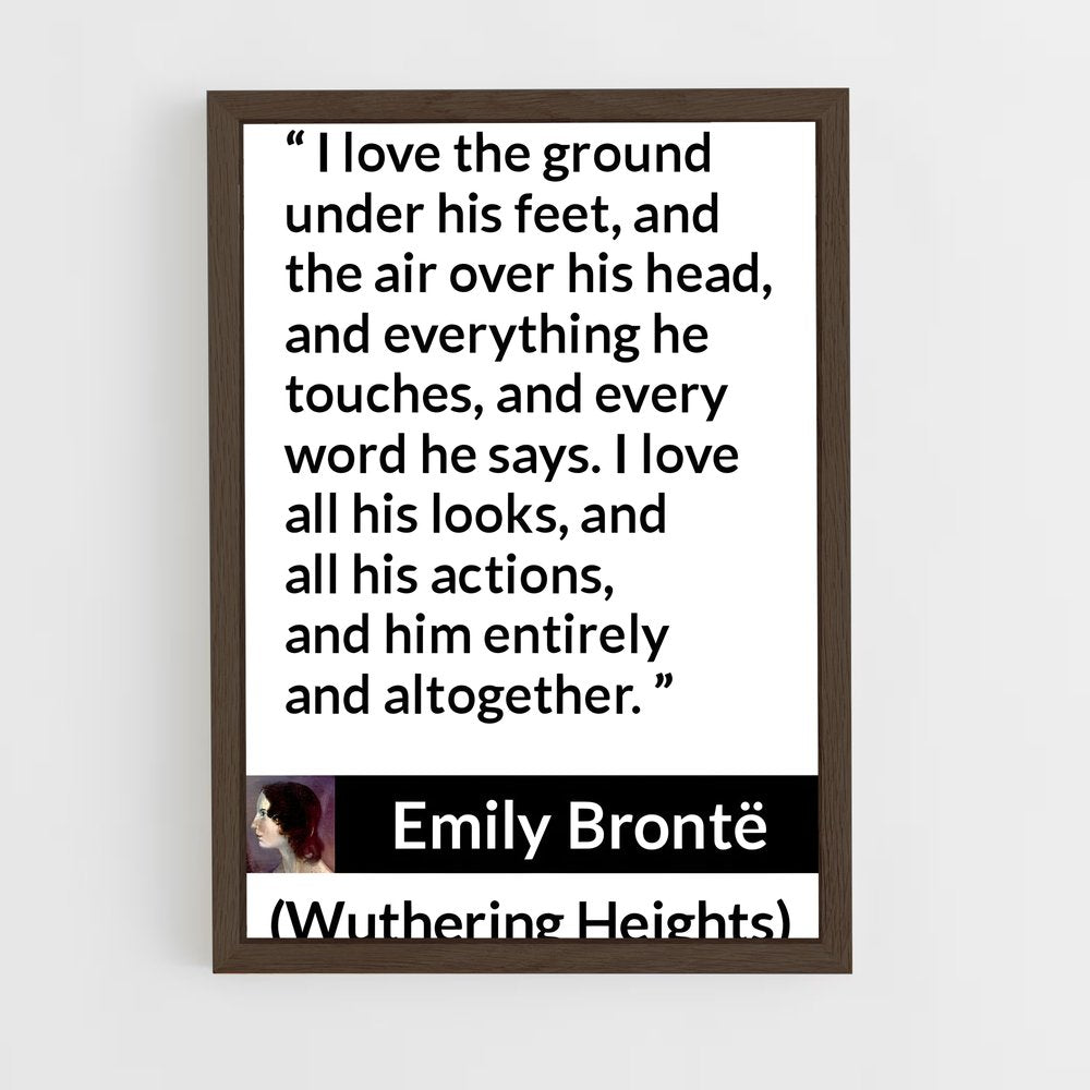 ap-emily bronte-6 cadre Bois foncé