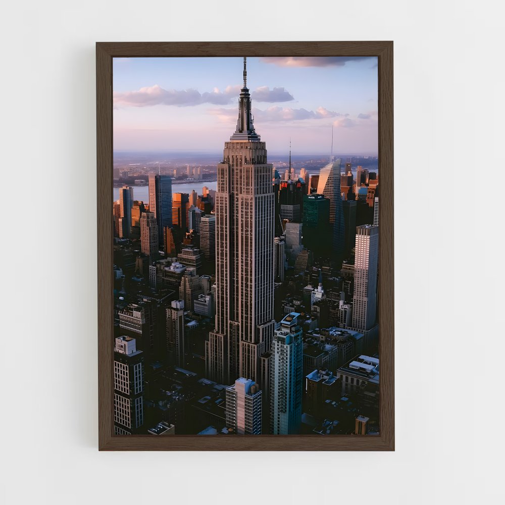 ap-empire state building-14 cadre Bois foncé