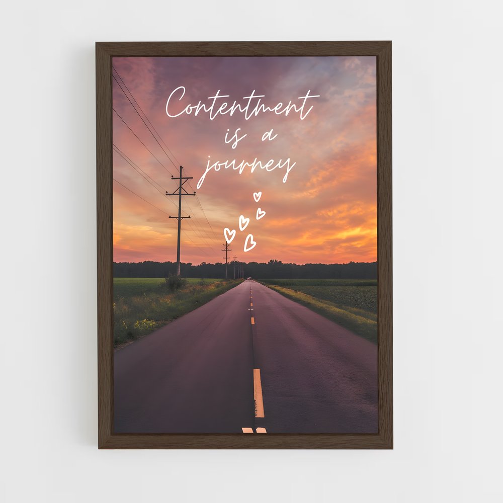 ap-enjoy the journey-4 cadre Bois foncé
