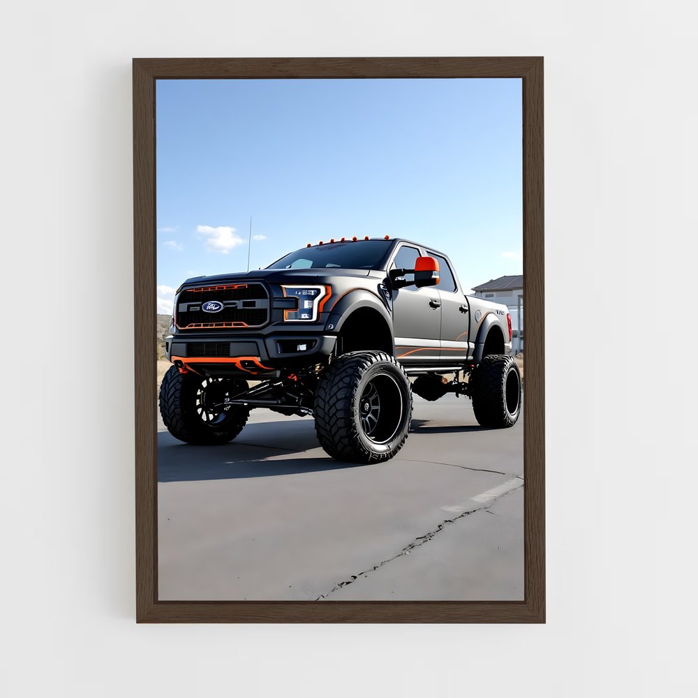 ap-f-150 raptor-4 cadre Bois foncé