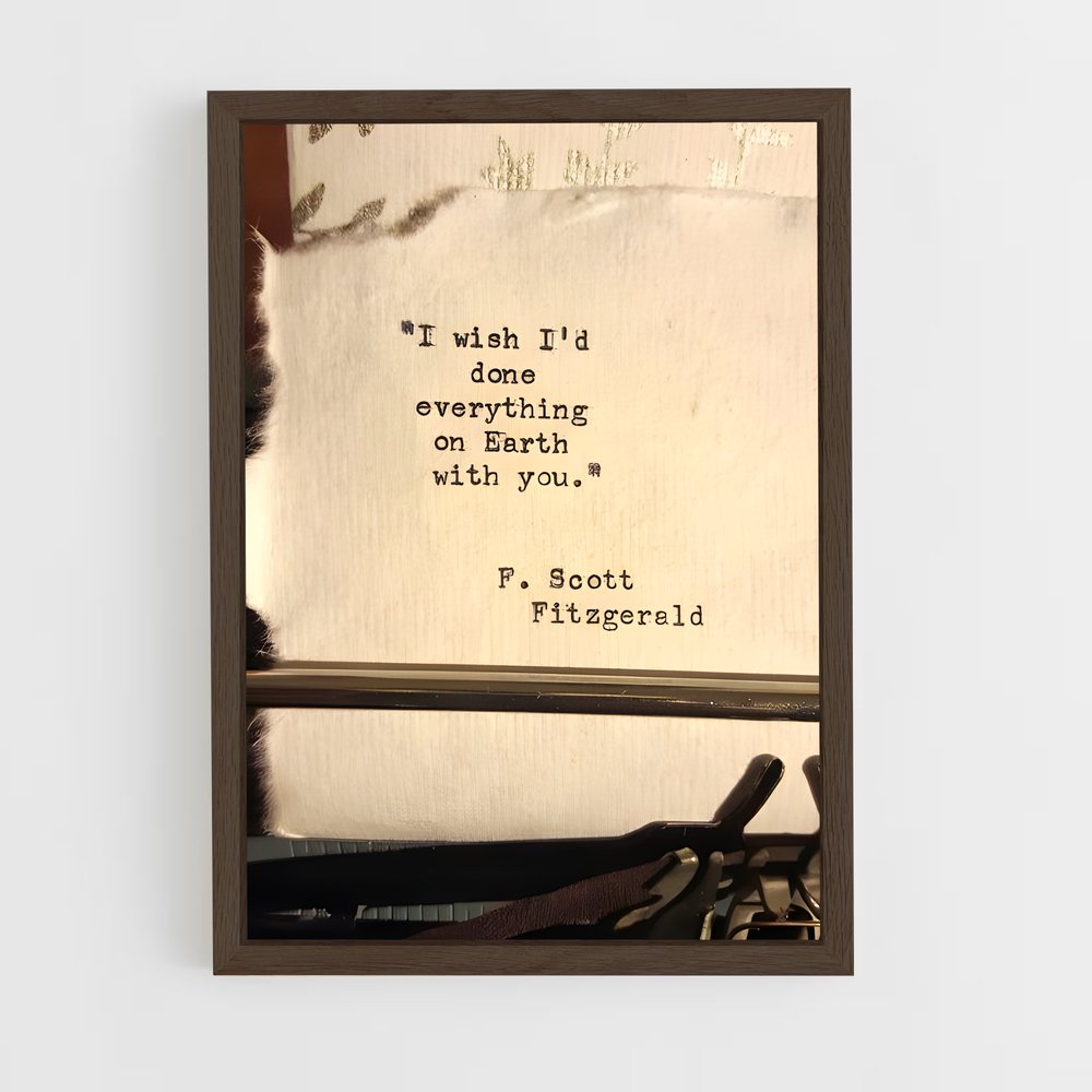 ap-f scott fitzgerald-7 cadre Bois foncé