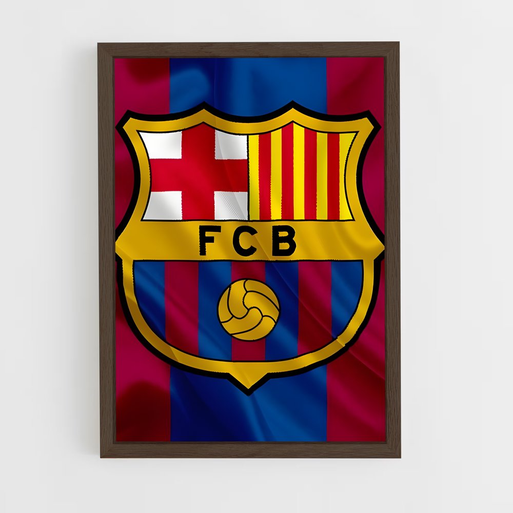 ap-fc barcelona-3 cadre Bois foncé