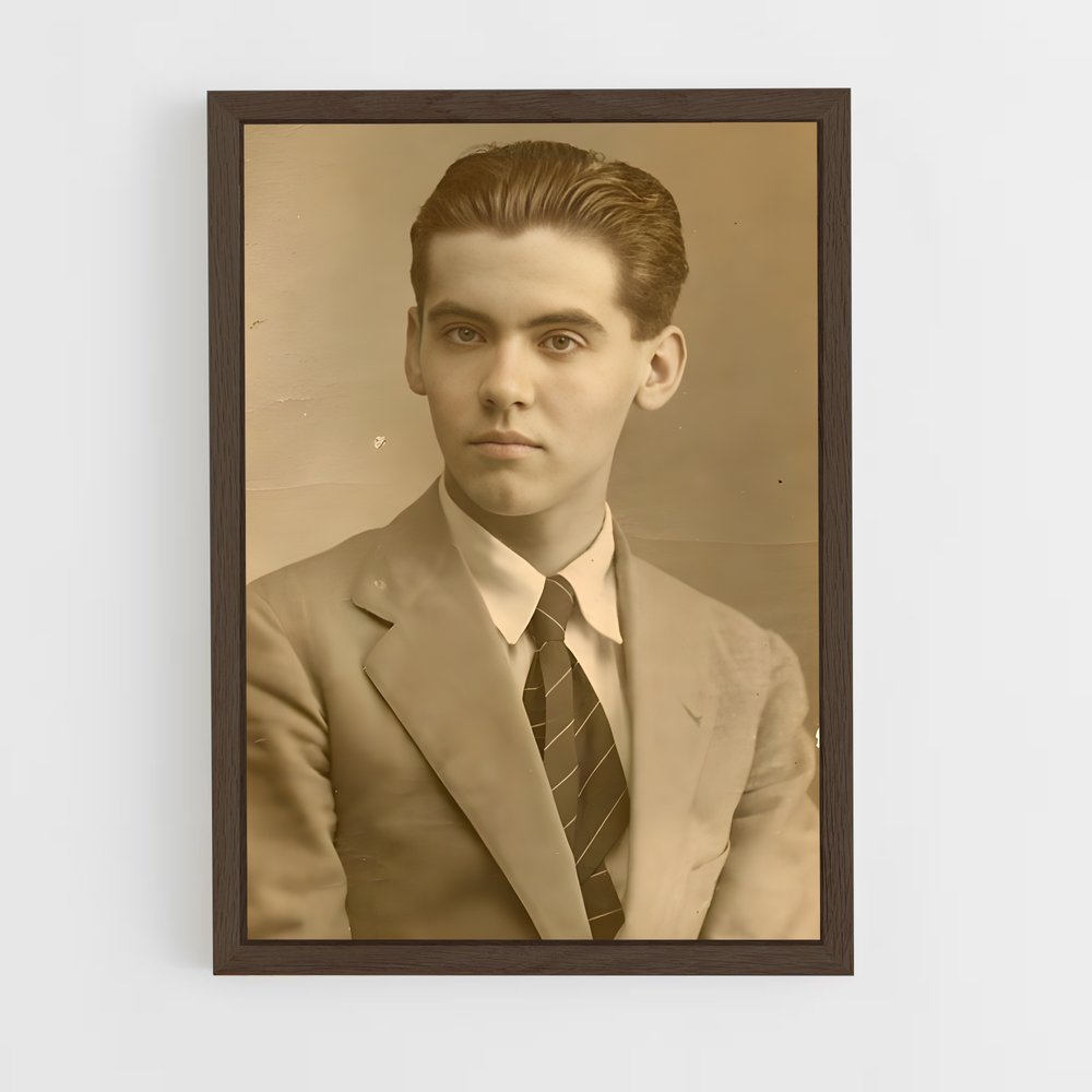 ap-federico garcia lorca-1 cadre Bois foncé
