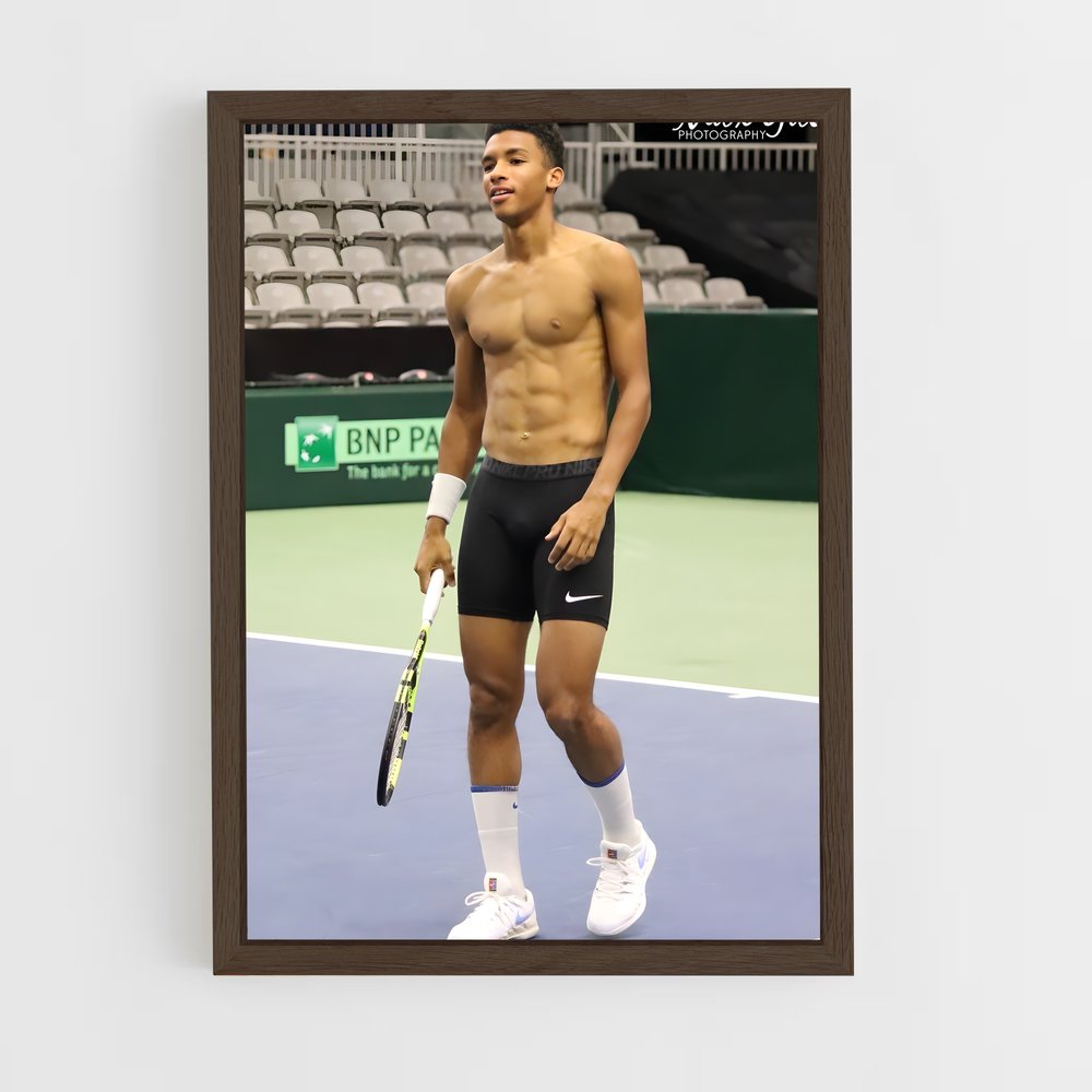 ap-felix auger-aliassime-3 cadre Bois foncé