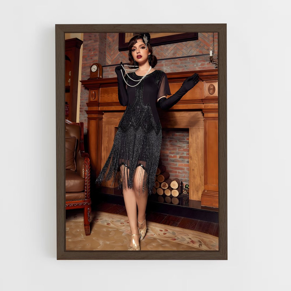 ap-flapper-9 cadre Bois foncé