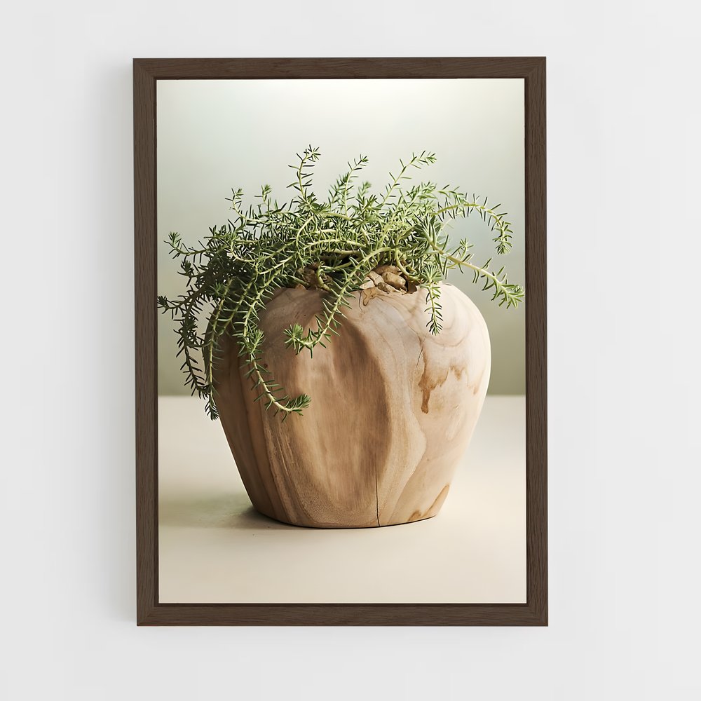 ap-flower pot-11 cadre Bois foncé