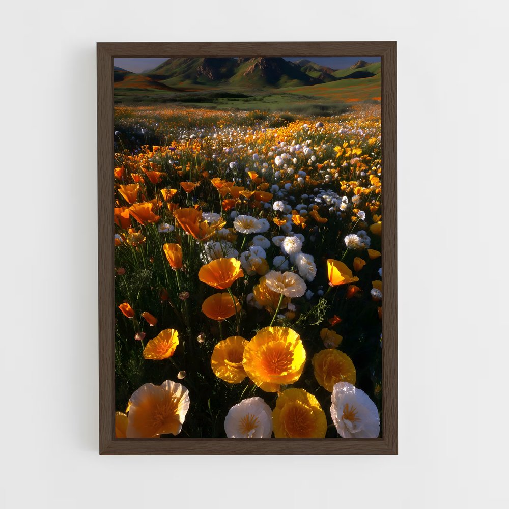 ap-flowers-2 cadre Bois foncé