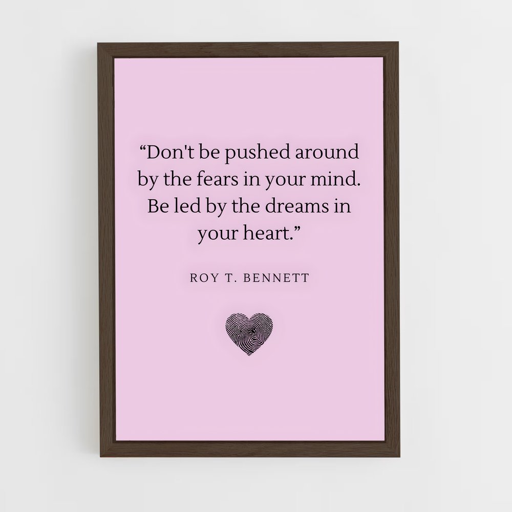 ap-follow your heart-2 cadre Bois foncé