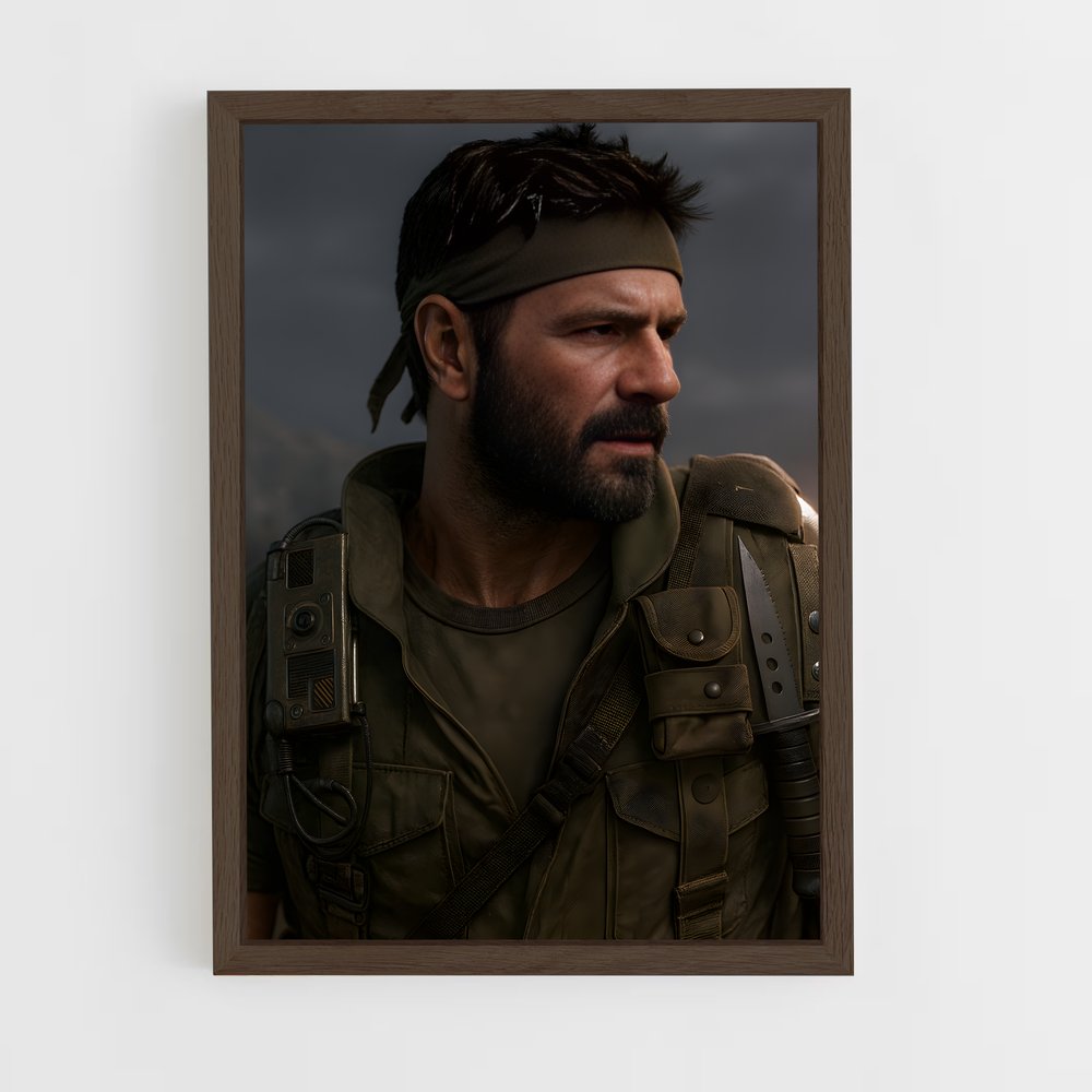 ap-frank woods-6 cadre Bois foncé