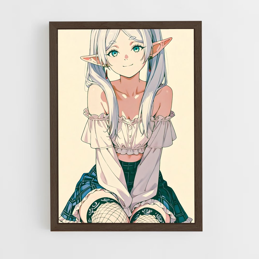 ap-frieren elf-4 cadre Bois foncé