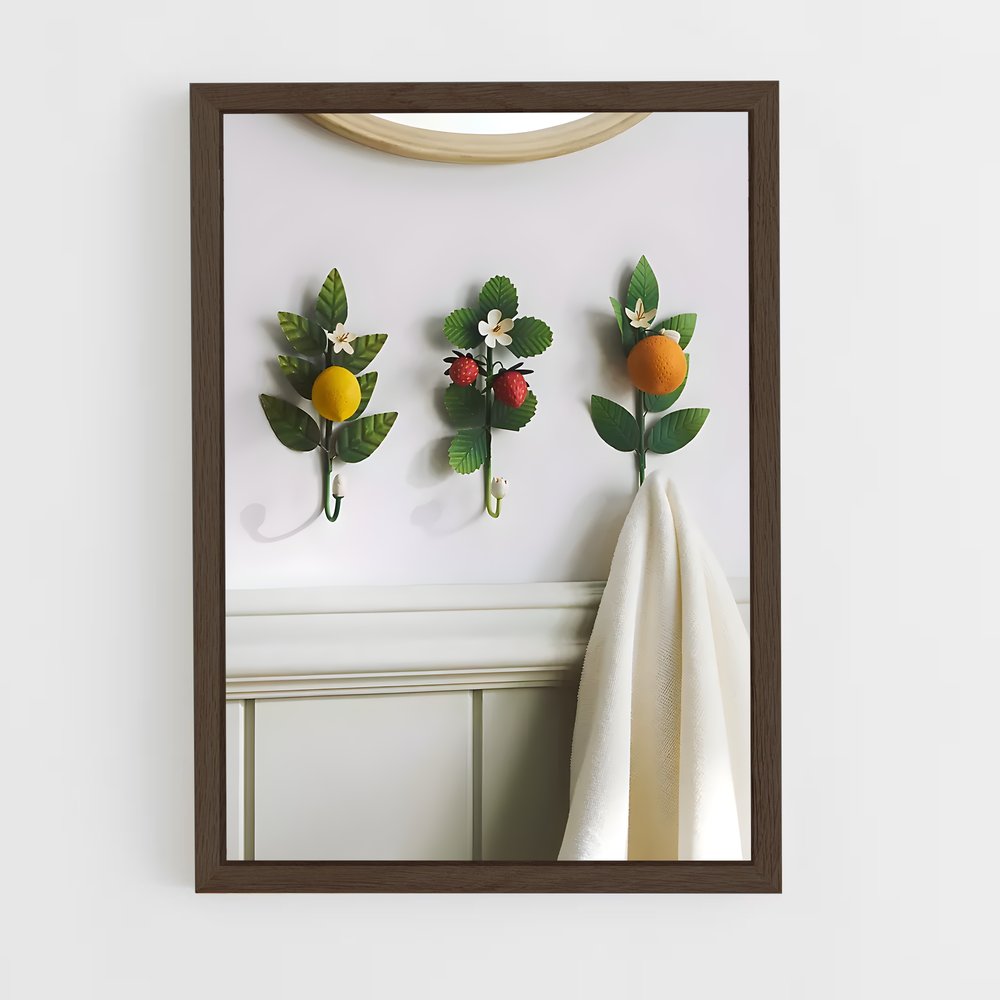 ap-fruits-10 cadre Bois foncé