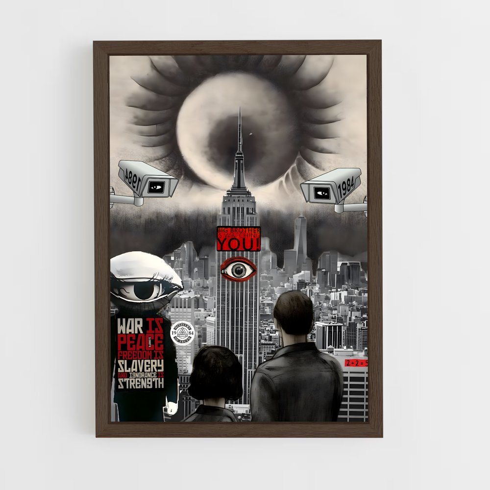ap-george orwell-4 cadre Bois foncé