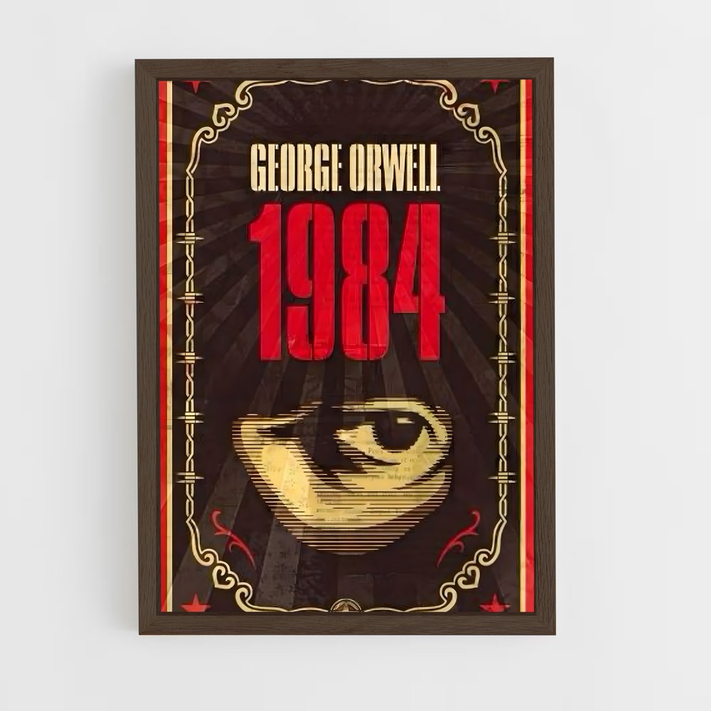 ap-george orwell-6 cadre Bois foncé