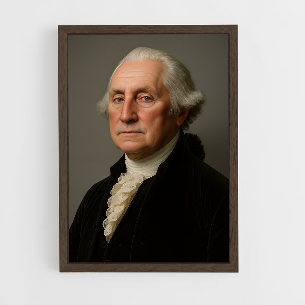 ap-george washington-4 cadre Bois foncé