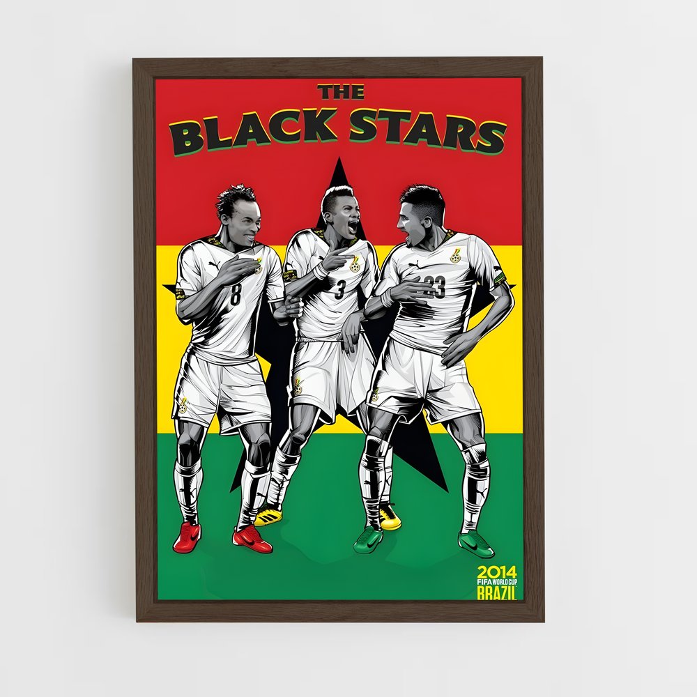 ap-ghana national football team-1 cadre Bois foncé