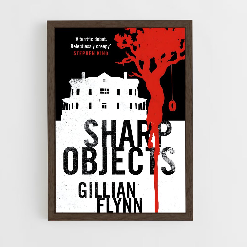 ap-gillian flynn-2 cadre Bois foncé