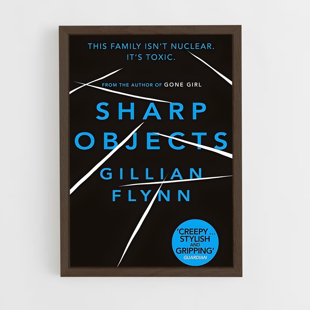 ap-gillian flynn-4 cadre Bois foncé
