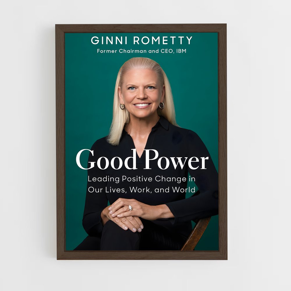 ap-ginni rometty-1 cadre Bois foncé