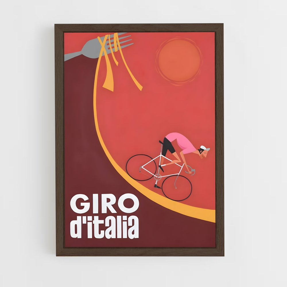 ap-giro d'italia-5 cadre Bois foncé