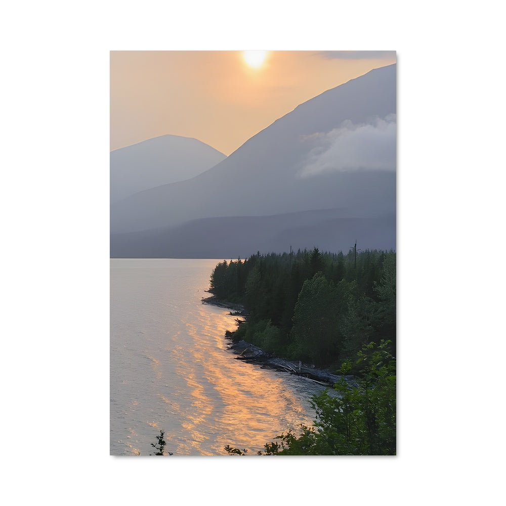 Poster Crépuscule Doré