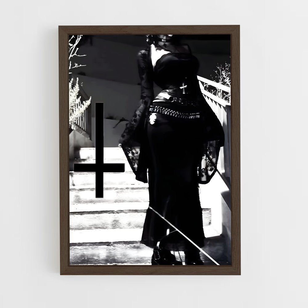 ap-goth-11 cadre Bois foncé