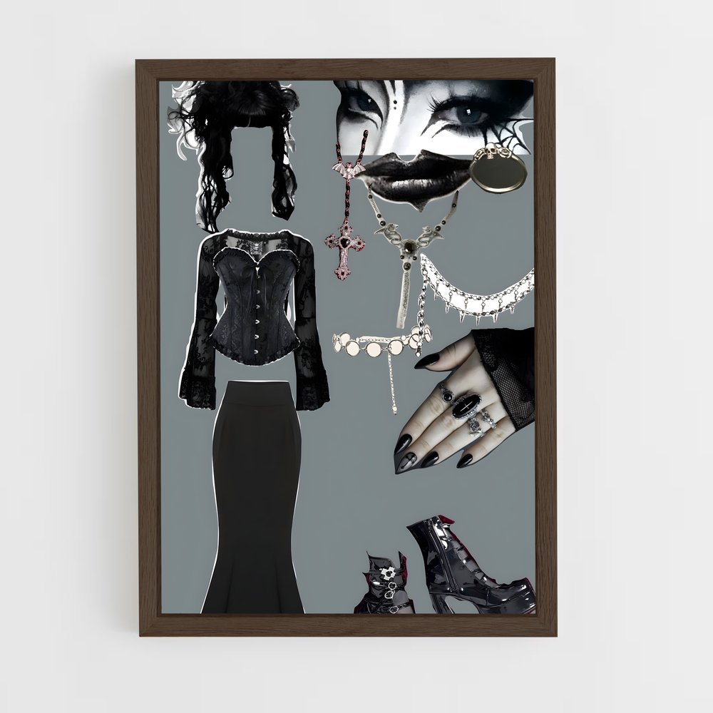ap-goth-8 cadre Bois foncé