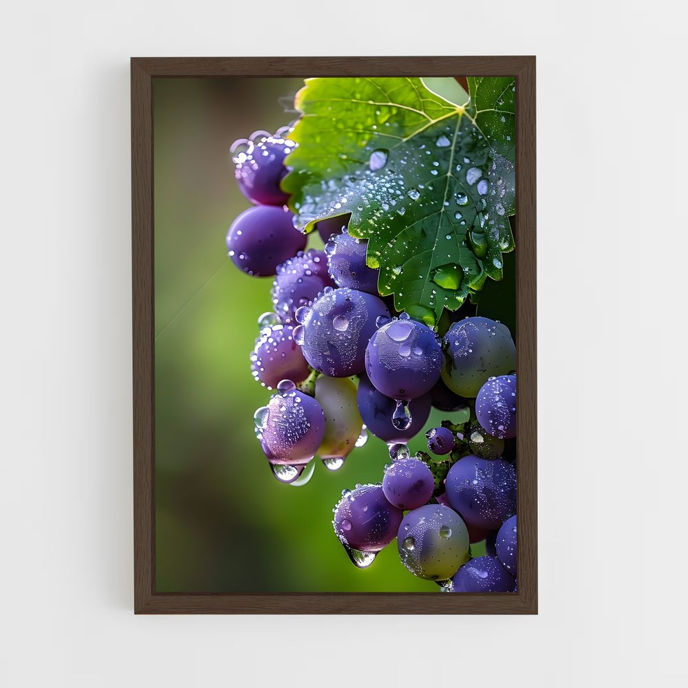 ap-grape vine-2 cadre Bois foncé