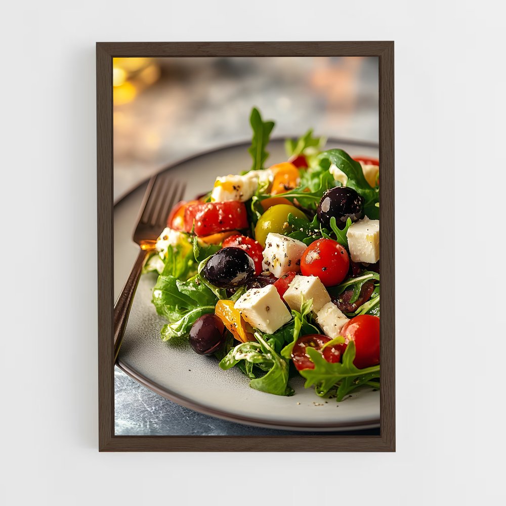 ap-greek salad-3 cadre Bois foncé